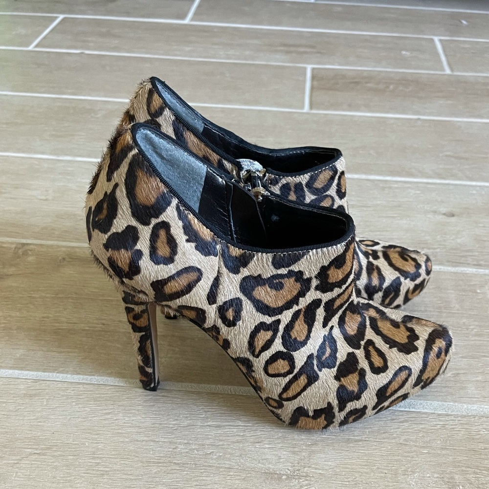 Sam Edelman Ria Leopard Calf Hair Bootie